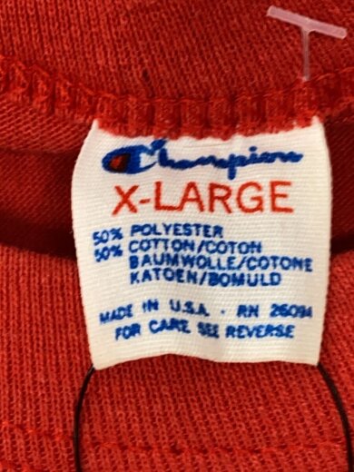 商品画像：80s/USA製/RED HOOK/Tシャツ/XL/ポリエステル/RED 3