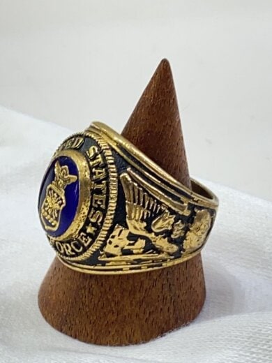 商品画像：リング/--/19号/カラーストーン/GLD/メンズ/カレッジリング 2