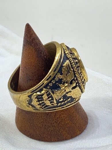 商品画像：リング/--/19号/カラーストーン/GLD/メンズ/カレッジリング 3