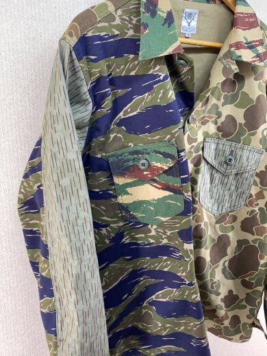 商品画像：SMOKEY SHIRT-CRAZY CAMO/ジャケット/M/コットン/マルチカラー/カモフラ/IN810// 8