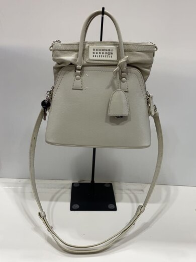 商品画像：ハンドバッグ/レザー/WHT/無地/S56WG0082// 3