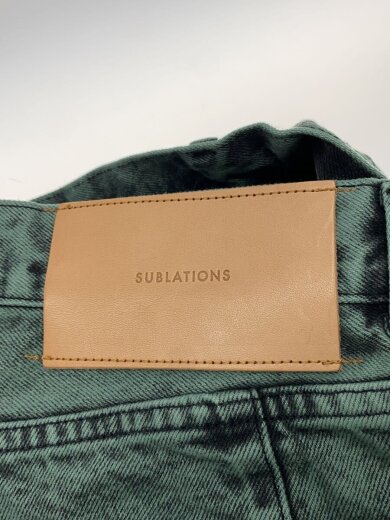 商品画像：WIDE SEAM DENIM BAGGY/ボトム/0/コットン/GRN/S111411// 4