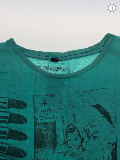 商品画像：Y2K/ティファニーブルー/VINTAGE/Tシャツ/M/コットン/GRN// 7
