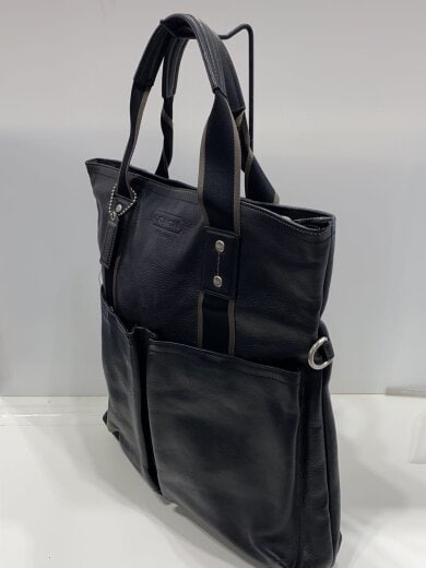 商品画像：2WAY/トートバッグ/レザー/BLK/無地/F70558/フロントキズ考慮// 2