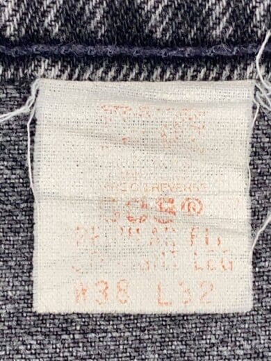 商品画像：USA製/90s前半/刻印532/ボトム/38/デニム/BLK/無地/505-0260// 6