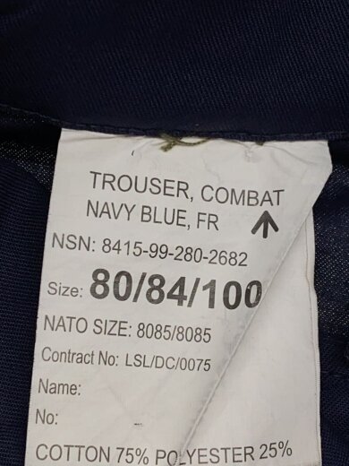 商品画像：90s/イギリス軍/海軍/ロイヤルネイカーゴパンツ/--/コットン/NVY/無地/8415-99-280// 4