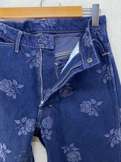 商品画像：Straight Jean/13oz Denim Rose Jacquard//S/IDG/花柄/PU197 3