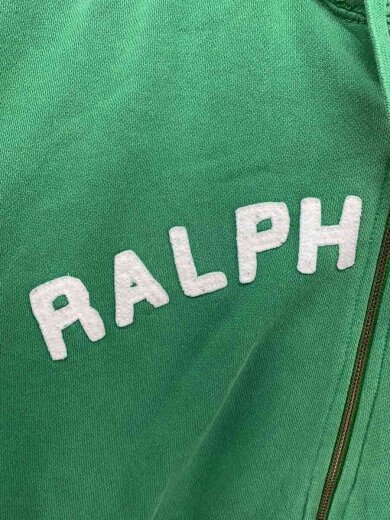 商品画像：90s～/RALPH LAURENロゴ/ジップパーカー/M/コットン/GRN/無地 8