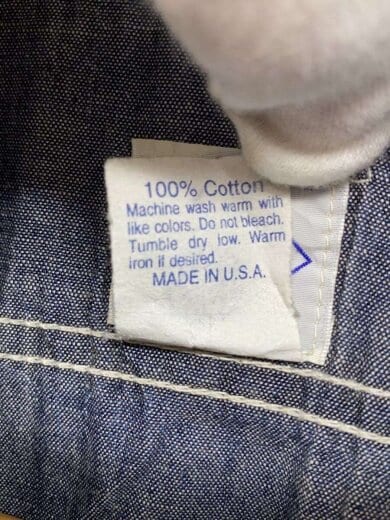 商品画像：USA製/シャンブレー/長袖シャツ/S/--/IDG 4
