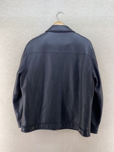 商品画像：ZIP/レザージャケット・ブルゾン/L/羊革/BLK/無地/224410 2