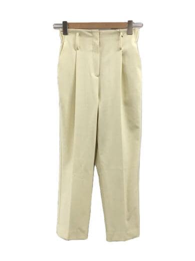 画像：MACHATT22ss/タックテーパードパンツ/ポリエステル/イエロー/mct22s906-s1