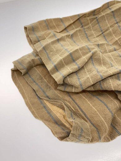 商品画像：dezert/80s90s/オープンカラー半袖シャツ/--/レーヨン/KHK・ボーダー 4