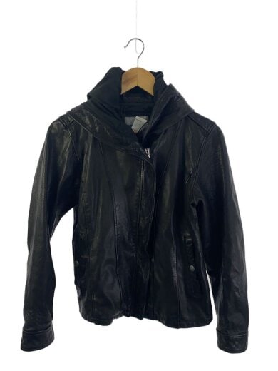 商品画像：レザージャケット・ブルゾン/S/羊革/BLK/HOODIE LEATHER RIDERS JACKET 1