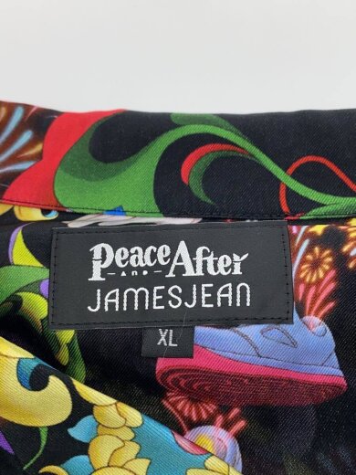 商品画像：長袖シャツ/XL/コットン/BLK/総柄/PA-24JJSH-02 3