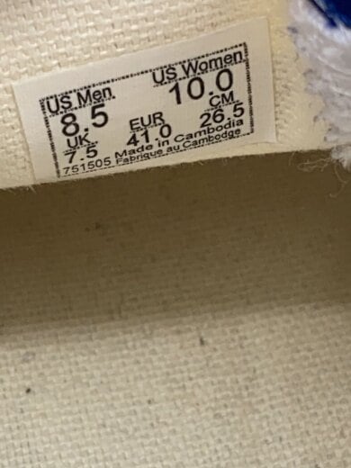 商品画像：ローカットスニーカー/26.5cm/BLU/キャンバス/751505 5