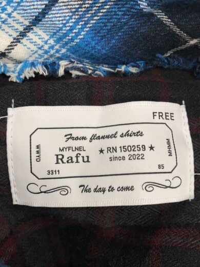 商品画像：Antiqued shirt・アンティークネルシャツ/FREE/コットン/BLU/チェック 3