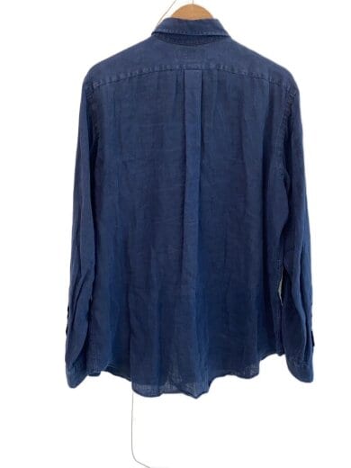 商品画像：長袖シャツ/L/リネン/NVY 2