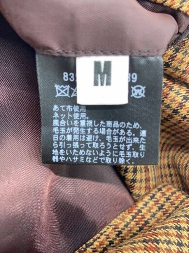 商品画像：セットアップ/M/ポリエステル/BRW/チェック/千鳥格子・ジャケットサイズM・ボトムサイズS 4