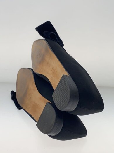 商品画像：フラットパンプス/23.5cm/BLK・リボン部分ベロア 4