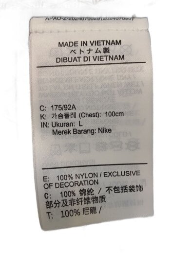 商品画像：ナイロンジャケット/L/ナイロン/BLK/無地/IF1144-010 4