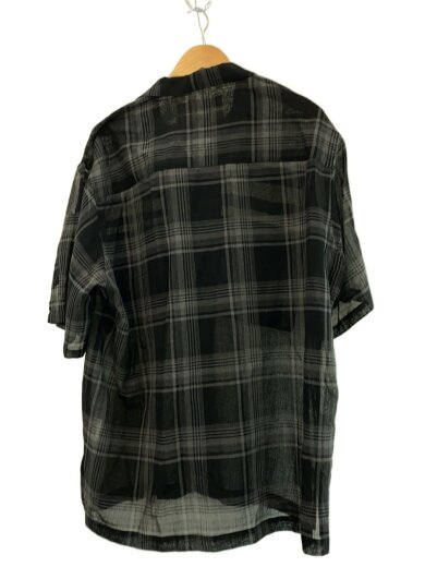 商品画像：半袖シャツ/L/ウール/BLK/チェック/2025SS 2