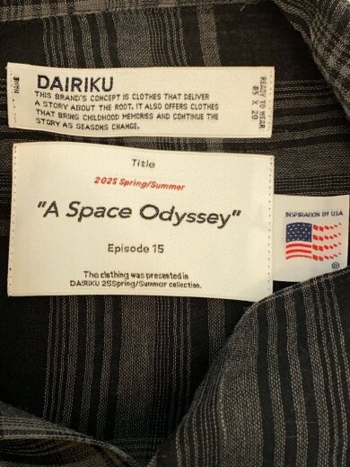 商品画像：半袖シャツ/L/ウール/BLK/チェック/2025SS 3