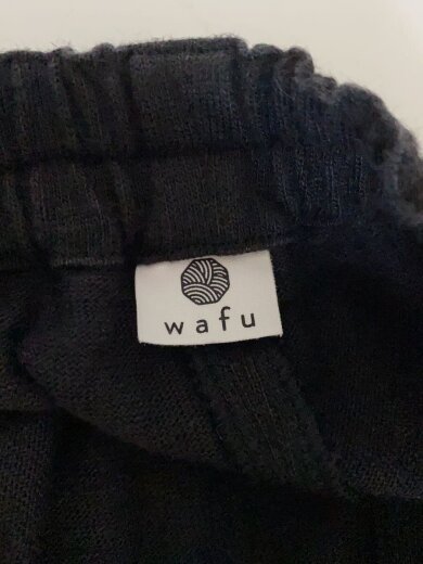 商品画像：wafu/ボトム/1/リネン/BLK/無地 4