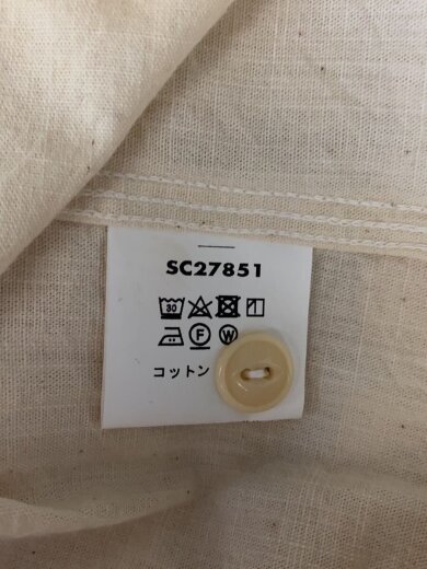 商品画像：長袖シャツ/S/コットン/WHT/SC27851 4