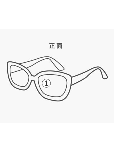 商品画像：メガネ/BEG/CLR/レディース/3314-A 7