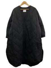 コート/--/コットン/BLKキルティングダウンコート