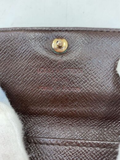 商品画像：ミュルティクレ4_ダミエ・エベヌ/レザー/BRW/メンズ 3