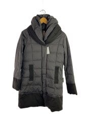 ダウンジャケット/2/ポリエステル/KHK/YO512012/ツーピースカラーロングコート