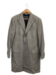 チェスターコート/48/ウール/GRY