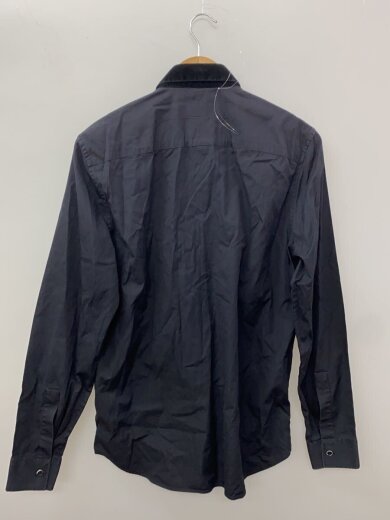 商品画像：切替デザイン長袖シャツ/16/41/コットン/BLK// 2