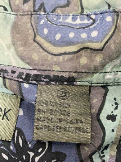 商品画像：半袖シャツ/--/シルク/GRN/ペーズリー 4