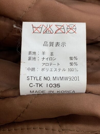 商品画像：レザージャケット・ブルゾン/M/羊革/BRW/MVMW9201 4