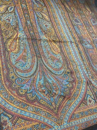 商品画像：スカーフ/シルク/BRW/ペーズリー/レディース 1