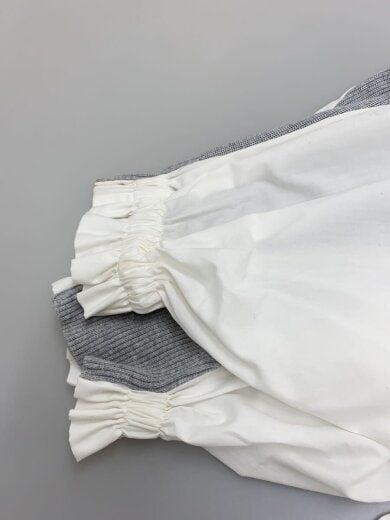 商品画像：長袖ブラウス/3/コットン/GRY/無地/SCW-269 4