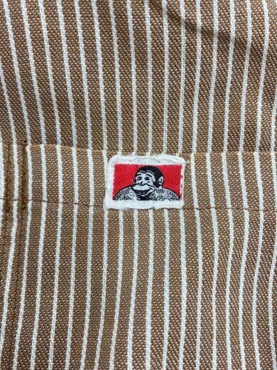 商品画像：半袖シャツ/--/--/BRW/ストライプ/80s 背タグ欠落 3