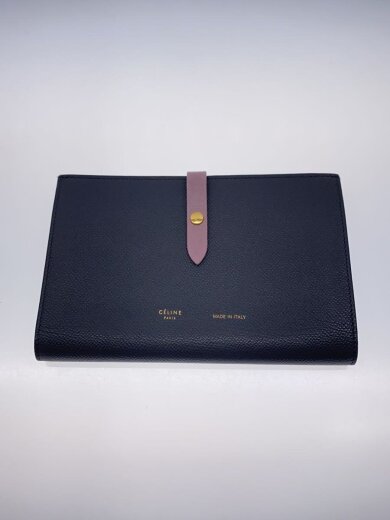 画像：CELINE2つ折り財布/レザー/PNK/レディース1