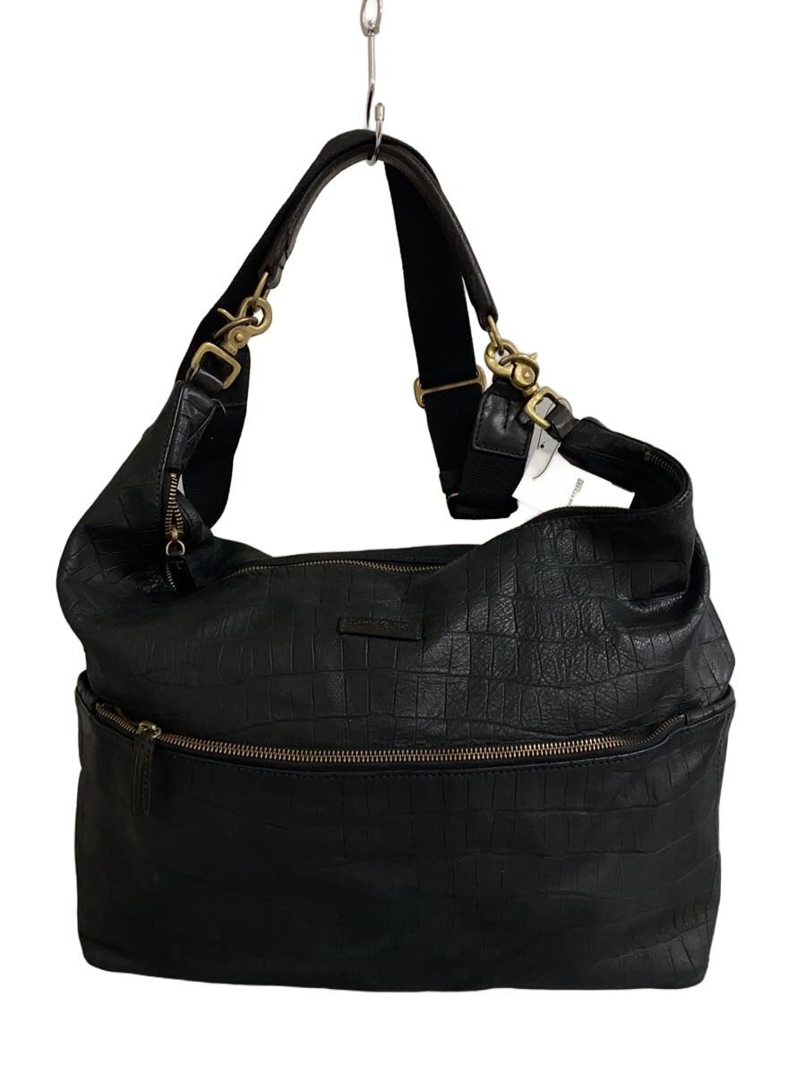 Daniel&Bob / ショルダーバッグ/レザー/BLK