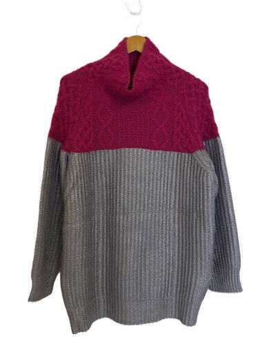 商品画像：ニット・セーター(厚手)/M/ウール/SLV/無地/53660199 6 70 1