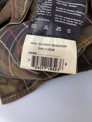 商品画像：BEAUFORT/クラシックワックスジャケット/44/コットン/BRW/A830 4