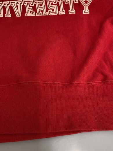 商品画像：スウェット/XL/コットン/RED/プリント/80s/リバースウィーブ/三段プリント// 6