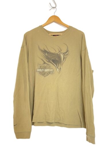 商品画像：サーマル/鷹/長袖Tシャツ/L/コットン/BEG 1