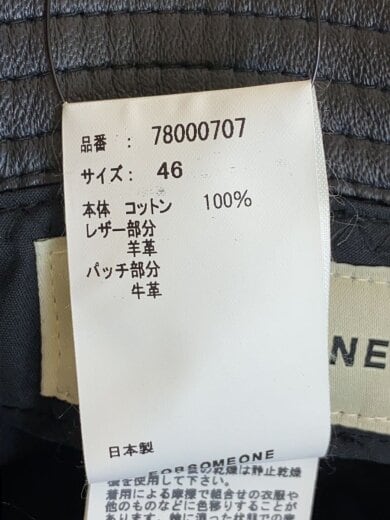 商品画像：バケットハット/--/コットン/BLK/メンズ/78000707 7