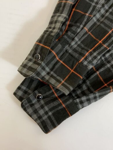 商品画像：ネルシャツ/S/コットン/BLK/チェック// 6