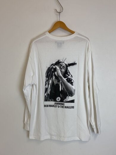 商品画像：長袖Tシャツ/XL/コットン/WHT/プリント/BOB MARLEY 2