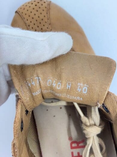 商品画像：ローカットスニーカー/40/CML/レザー/14479/ロゴ劣化 5