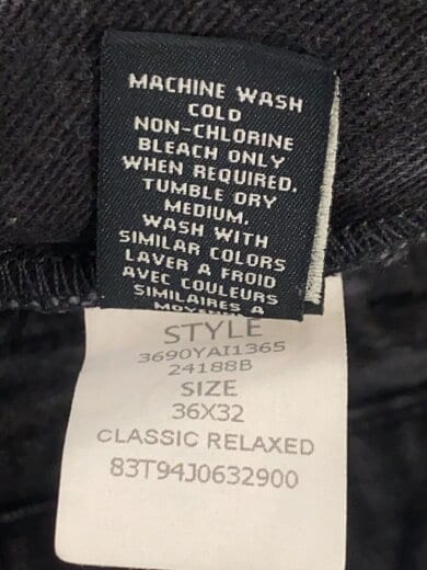 商品画像：後染め/ストレートパンツ/36/デニム/BLK 6